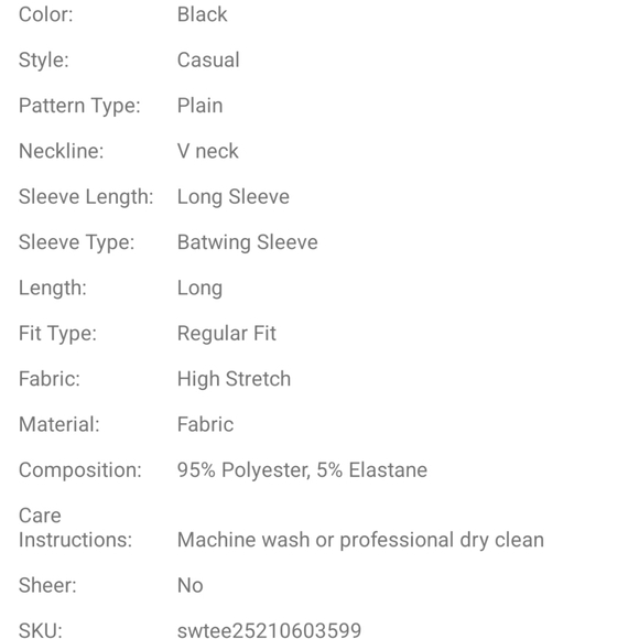 Long Sleeve V-Neck - Picture 2 of 9